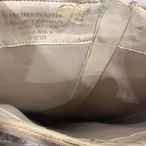 Colin Stuart Cream Feather Boots Size 8 - Picture 6 of 9